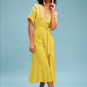 Free People - Love to Love You Dress (Mustard)